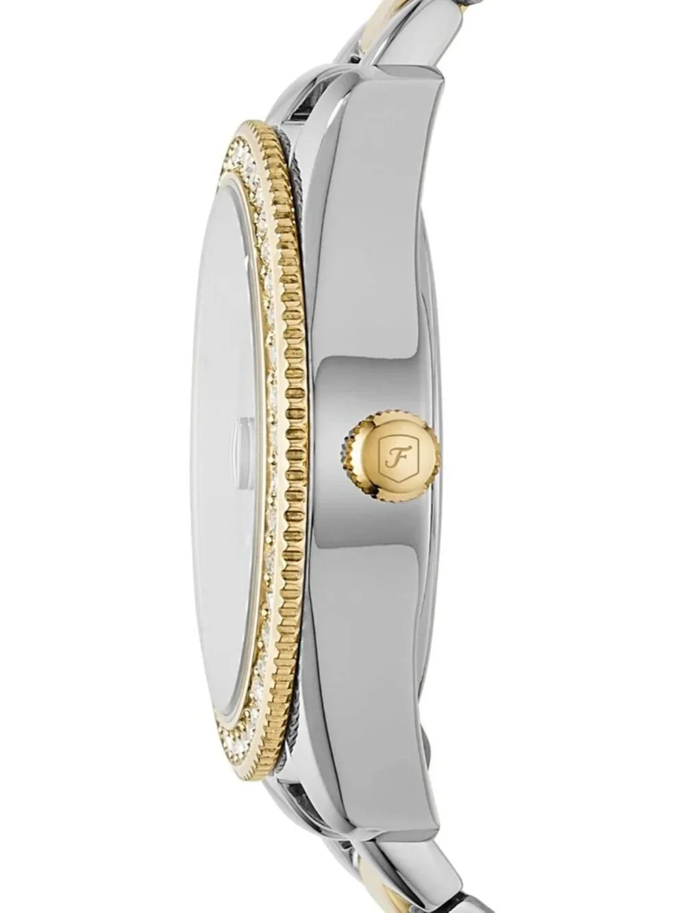 Women's Gold/Silver Glitz Scarlett Quartz Stainless Steel Bracelet Wrist Watch